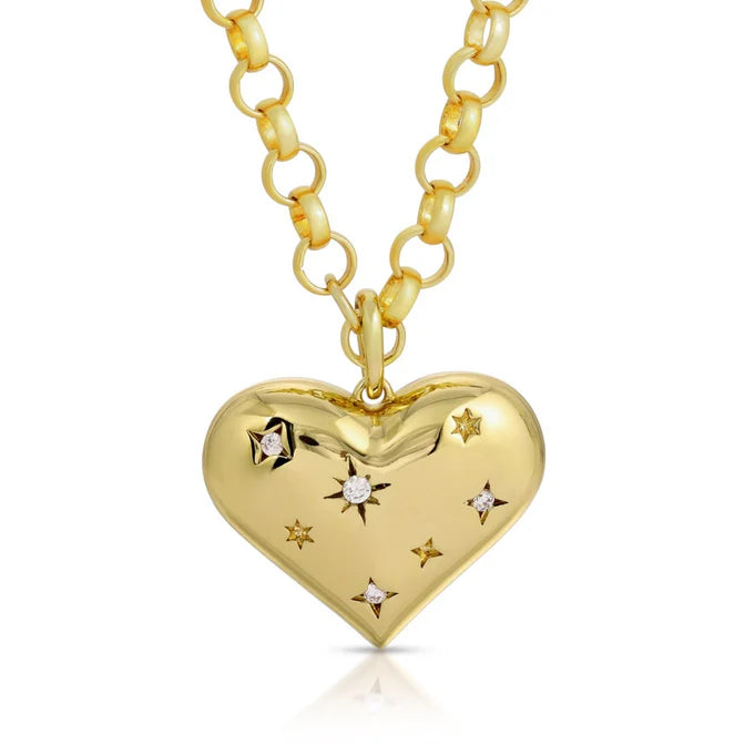 Cosmic XL Heart Necklace