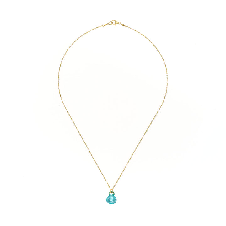 Apatite with Silk Cord Bail Necklace
