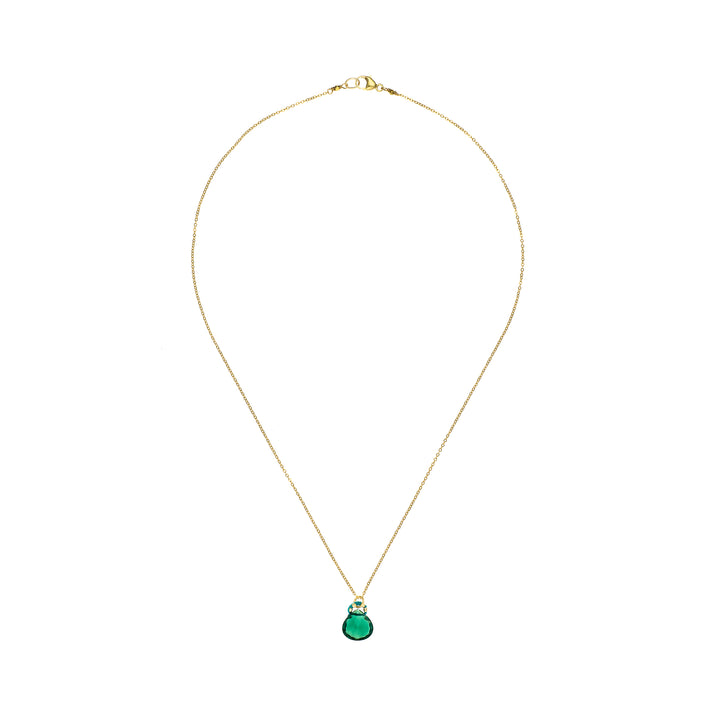 Indicolite Quartz with Silk Cord Necklace
