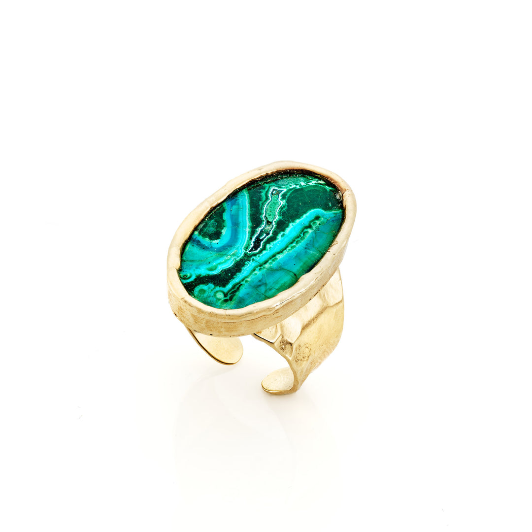 Azurite & Malachite Ring