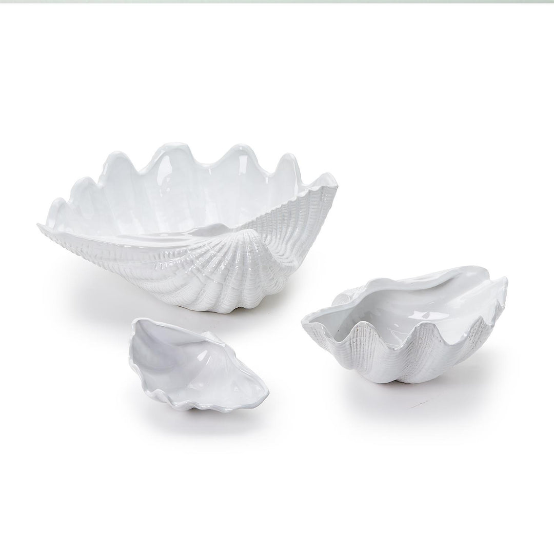 Fluted Clam Shell Decorative Bowl- Small