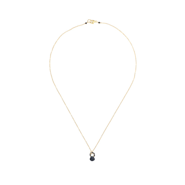 Black Onyx with Black Cord Necklace