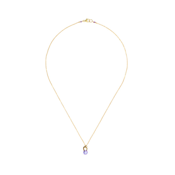 Amethyst Drop Necklace