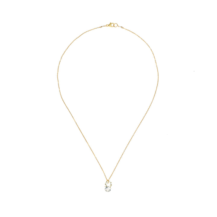 Clear Cubic Zirconia with Cord Necklace