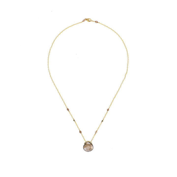 Smokey Quartz Drop Necklace