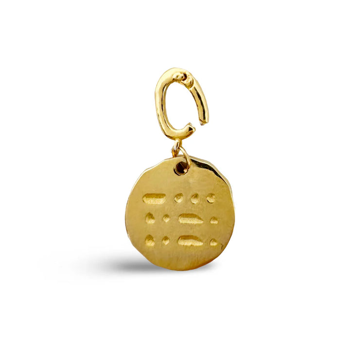 Morse Code Gold Charms
