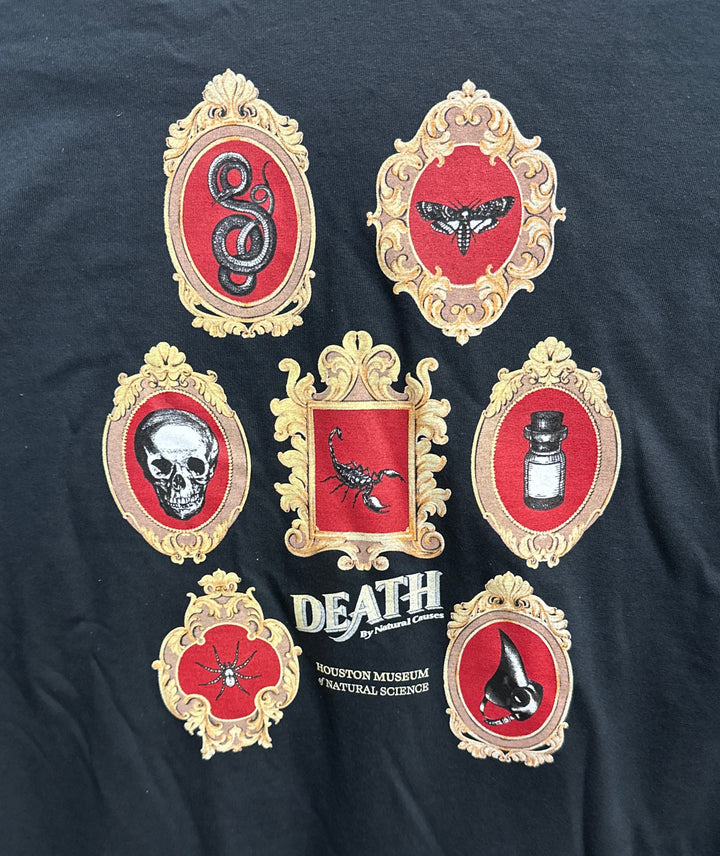 HMNS Death By Natural Causes Victorian Picture Frame T-Shirt