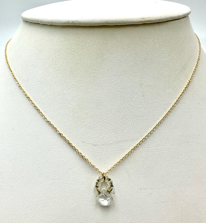 Clear Cubic Zirconia with Cord Necklace
