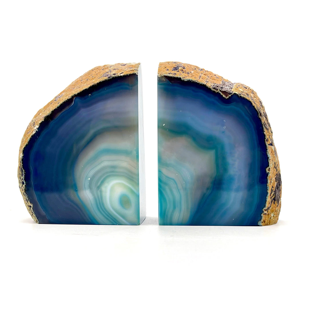 Extra Large Agate Bookends