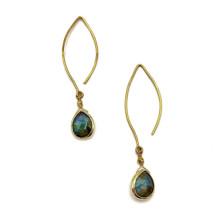 Labradorite Earrings