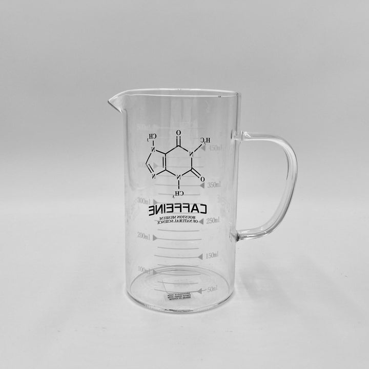 HMNS Caffeine Glass Beaker Coffee Mug, 16oz