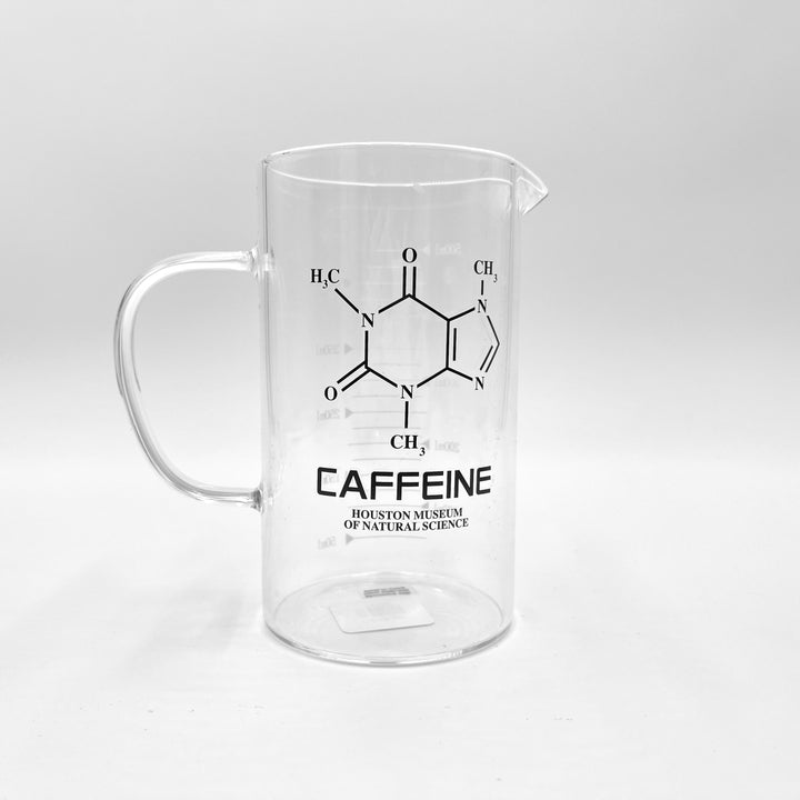 HMNS Caffeine Glass Beaker Coffee Mug, 16oz