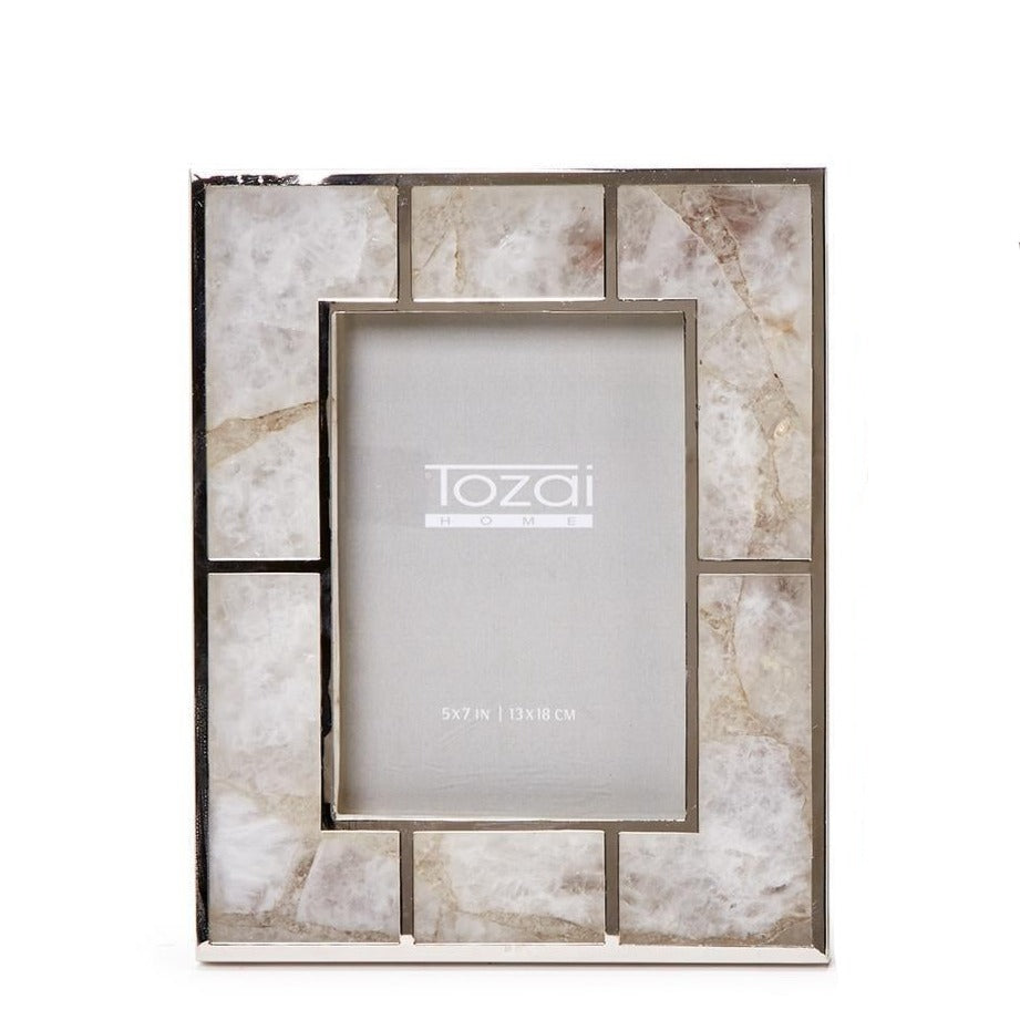 Contemporary White Quartz Frame- 5x7