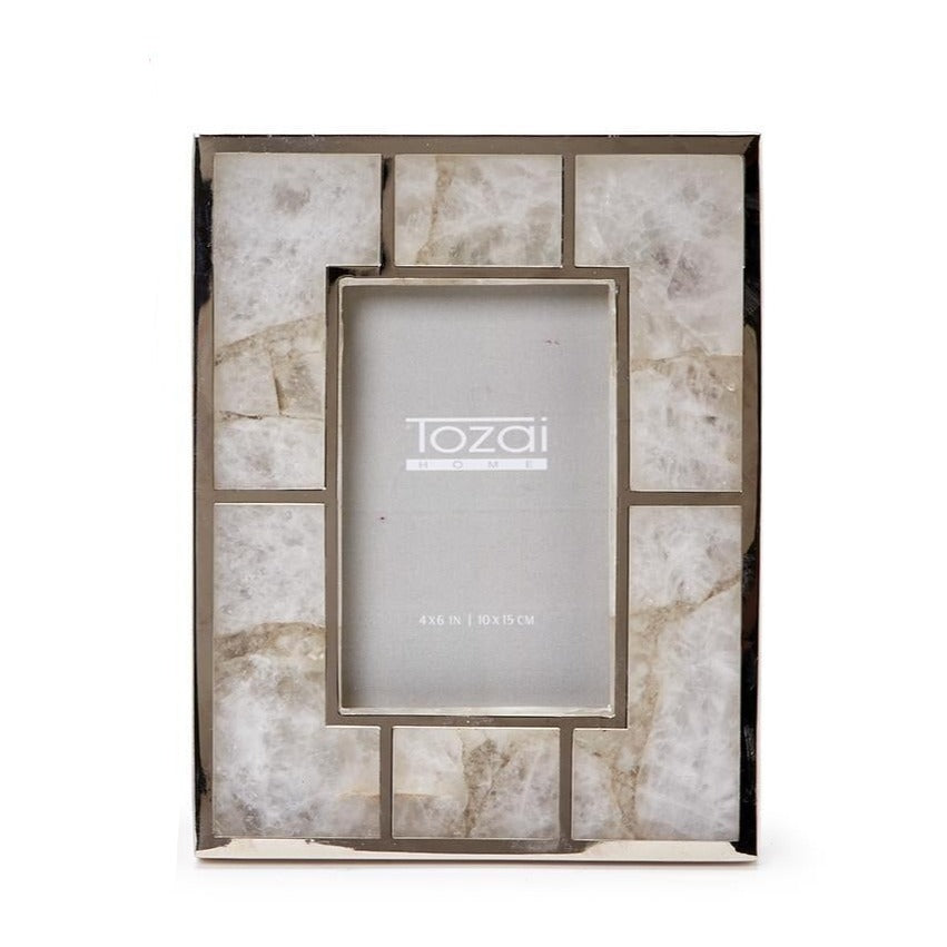 Contemporary White Quartz Frame- 4x6