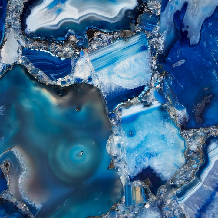 Blue Agate & Acrylic Box