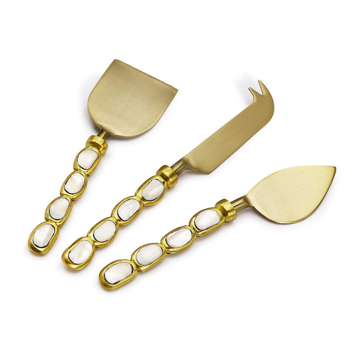 Mother of Pearl Handle Cheese Knives Gift Set