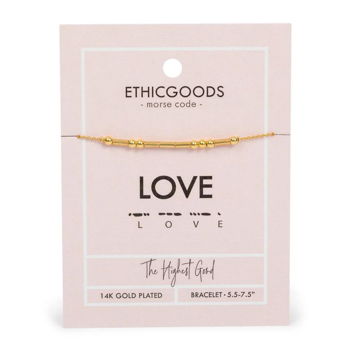 Morse Code Beaded Bracelet