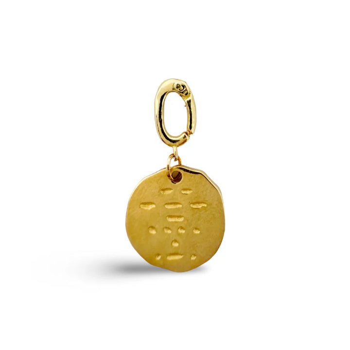 Morse Code Gold Charms