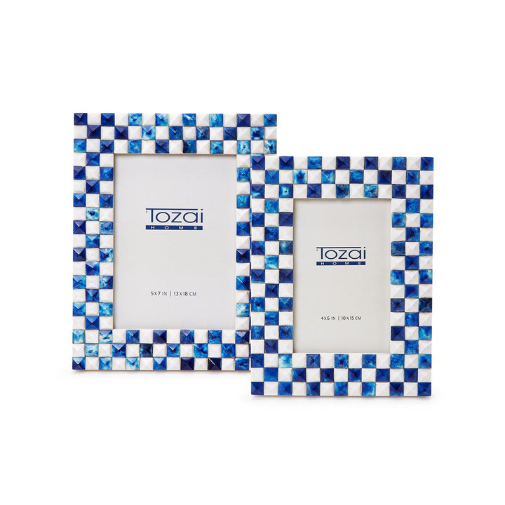 Blue Checkered 5x9 Frame