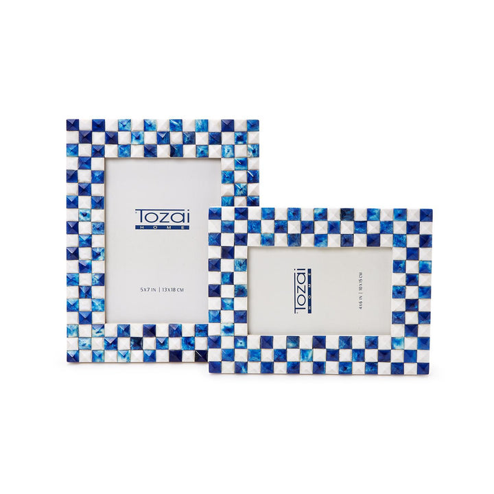 Blue Checkered 5x9 Frame