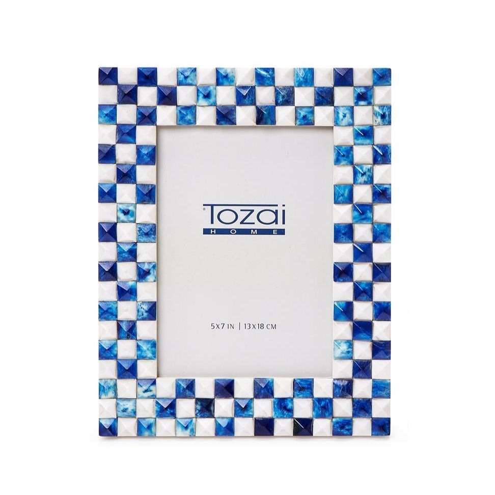 Blue & White Checkered Frame