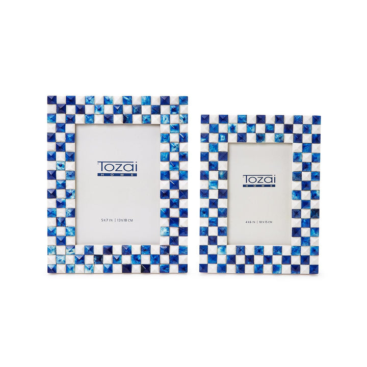 Blue Checkered 5x9 Frame