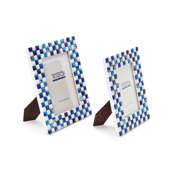 Blue Checkered 5x9 Frame