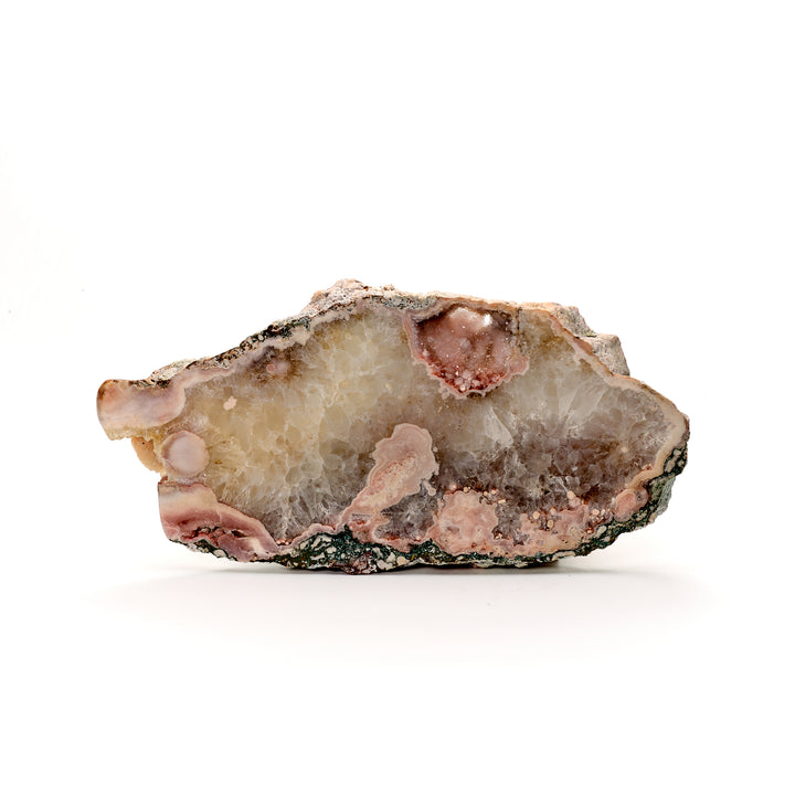 Swan Carving with Quartz and Rose Quartz Base