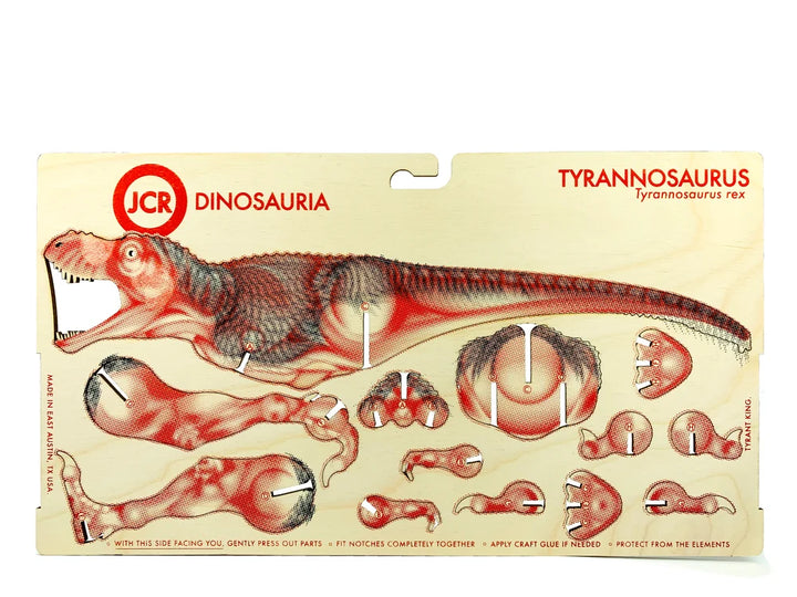 T. rex Woodcut 3-D Puzzle
