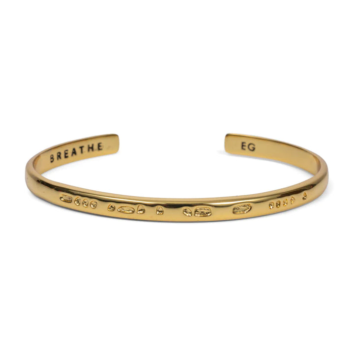 Morse Code Stamped Cuff Bracelet