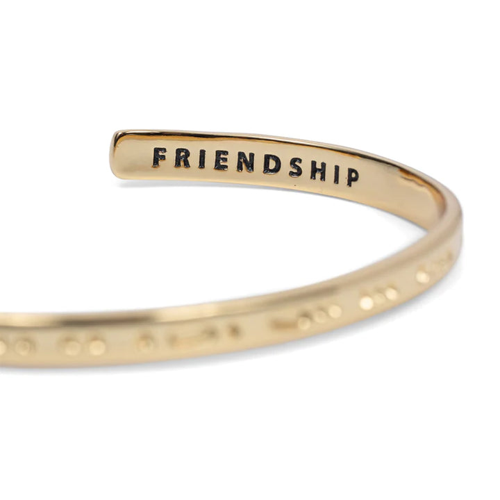 Morse Code Stamped Cuff Bracelet