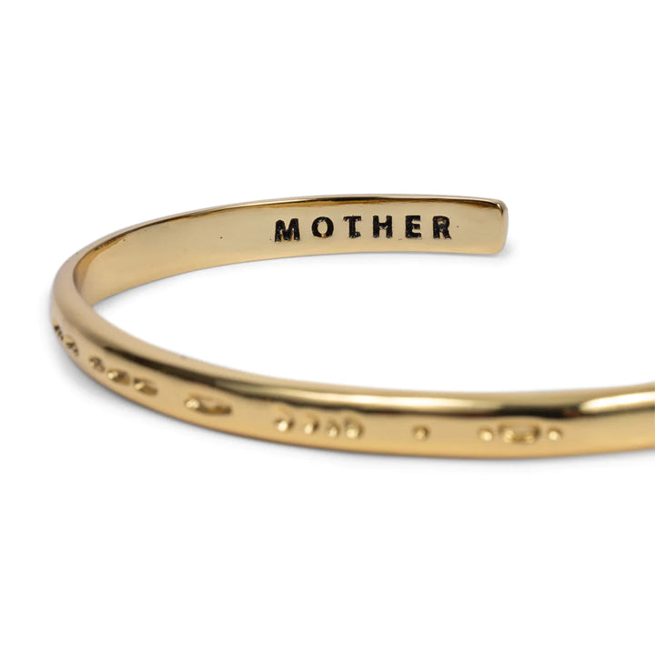 Morse Code Stamped Cuff Bracelet