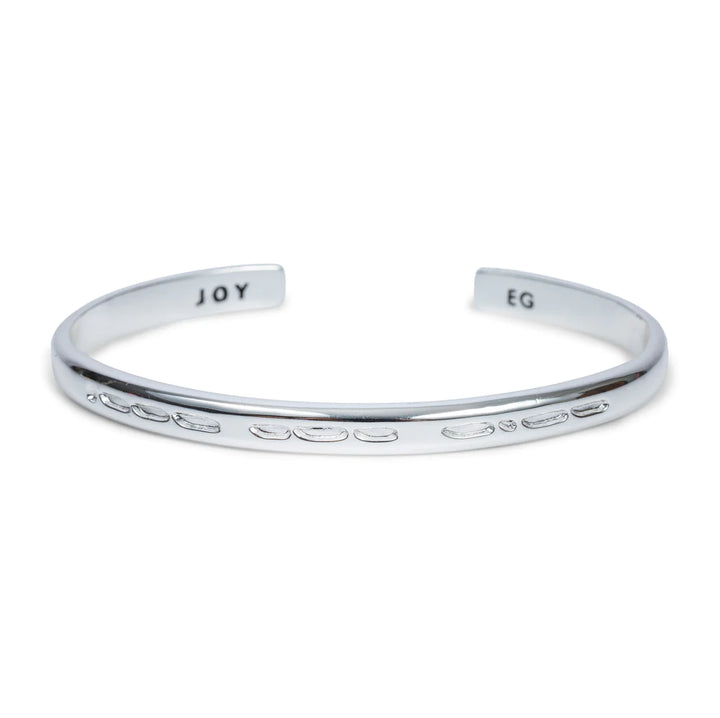 Morse Code Stamped Cuff Bracelet