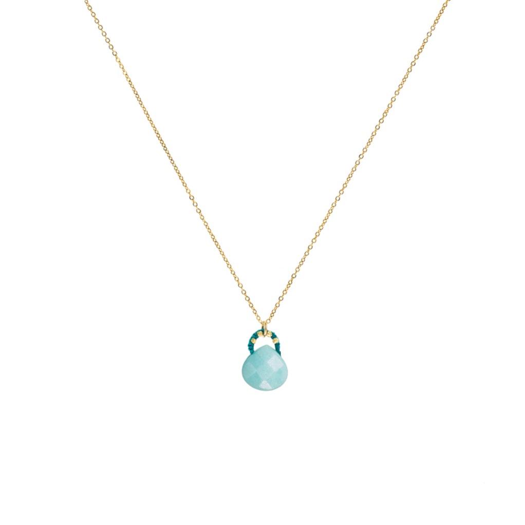 Amazonite with Cord Necklace