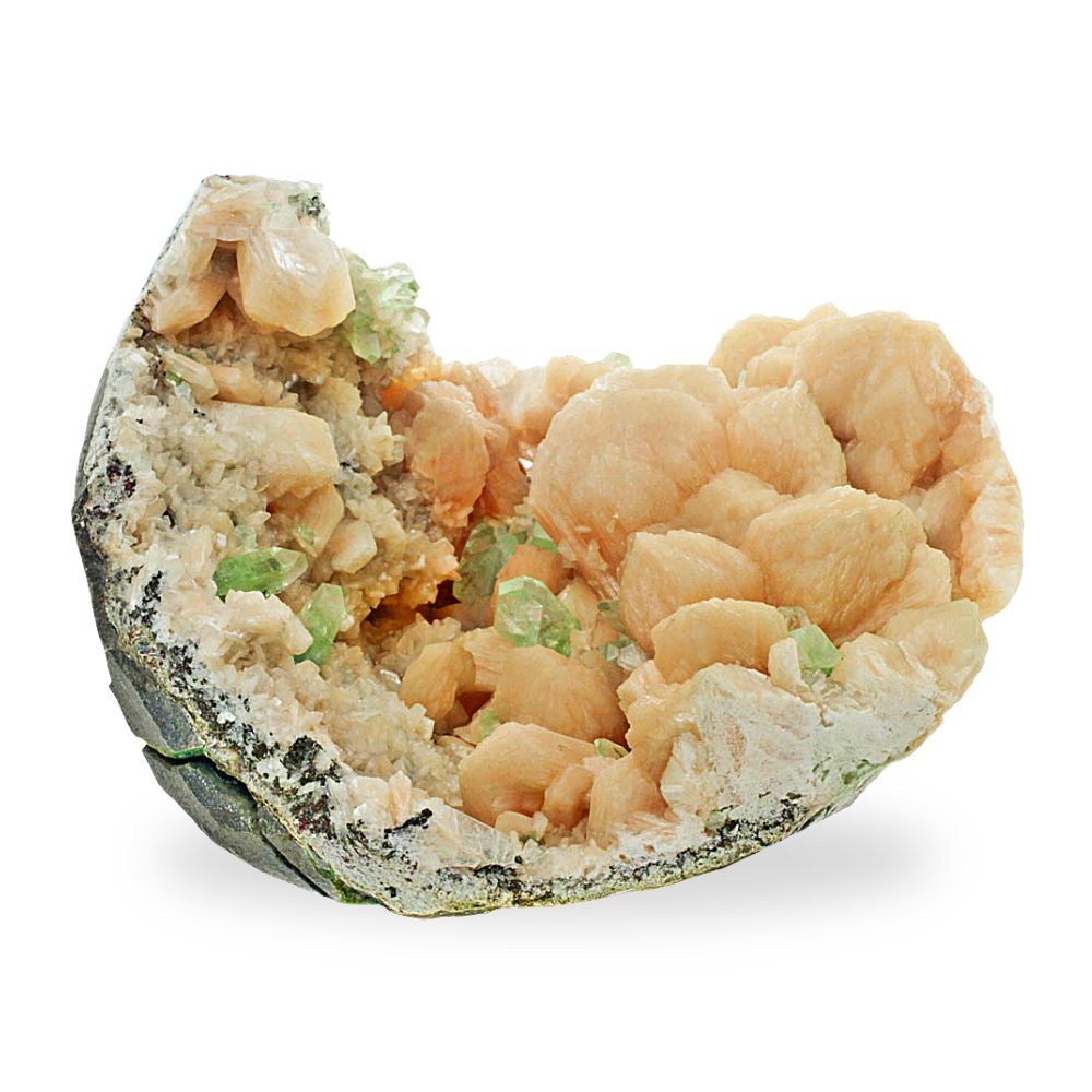 Apophyllite & Stilbite Geode