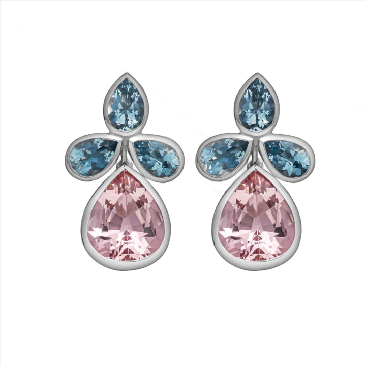 Morganite & Aquamarine Earrings