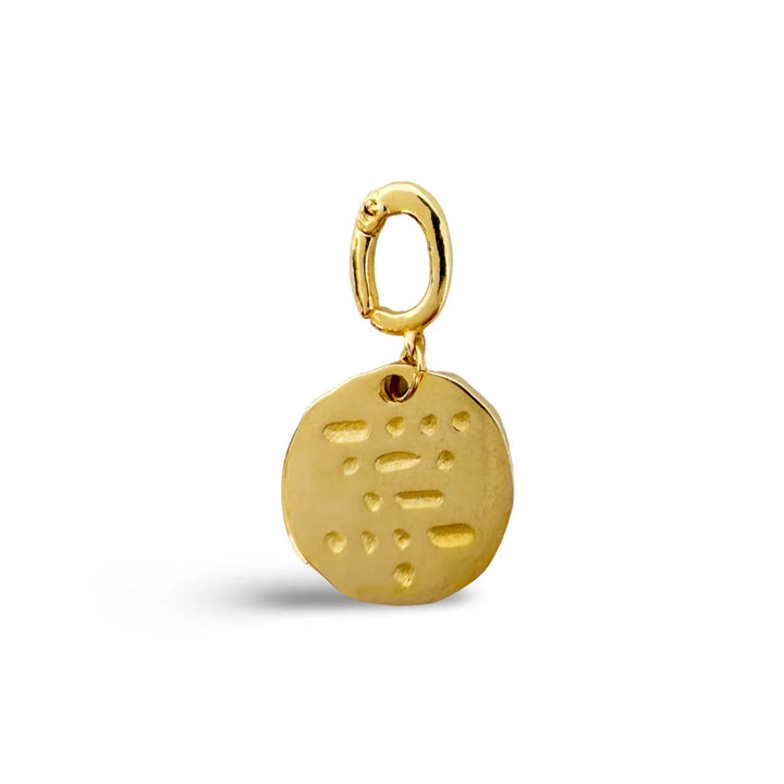 Morse Code Gold Charms