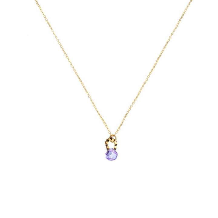Amethyst Drop Necklace