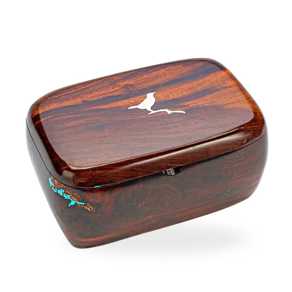 Bird on Branch Ironwood Box