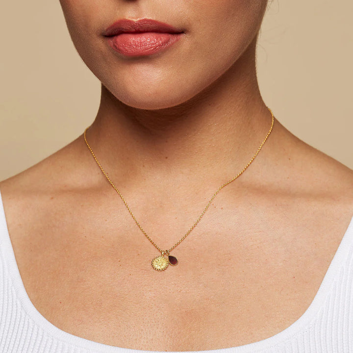 Mandala Birthstone Necklace