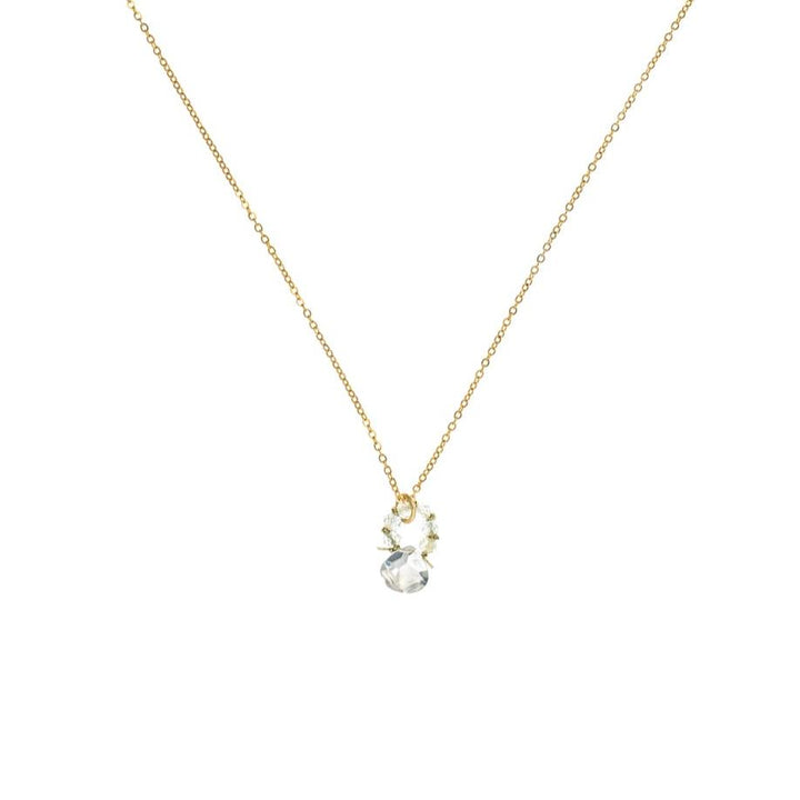 Clear Cubic Zirconia with Cord Necklace