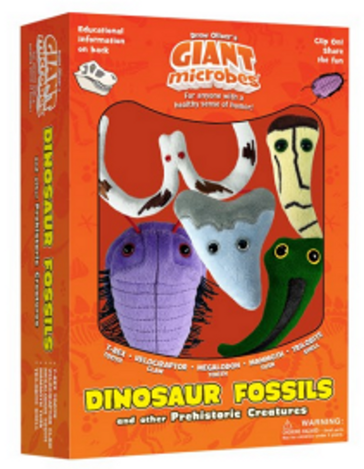 Dino Fossils Plush Keychains Box