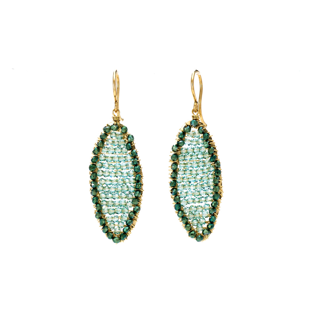 Sage Mix Marquis Earrings
