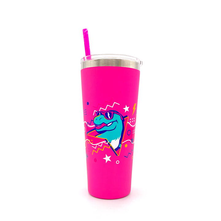HMNS Retro Refresh Metal Tumbler with Straw