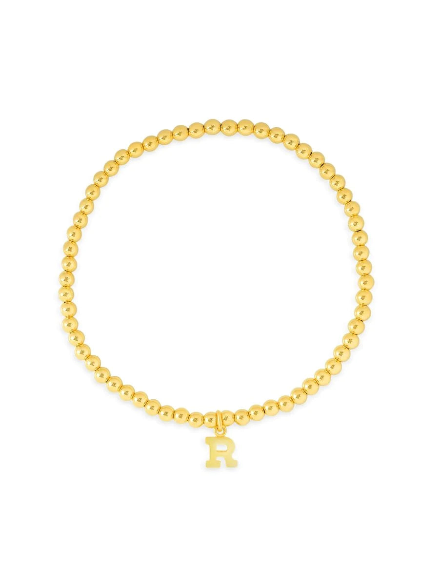 Kid Initial Charm Everyday Bracelet, Ages 8-12 Years Old