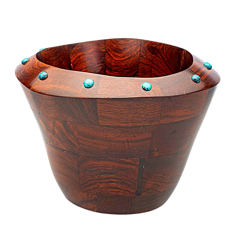 Larry Favorite Turquoise and Ironwood Bowl