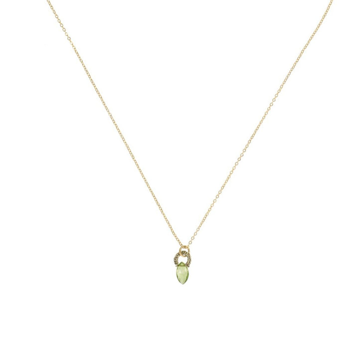 Peridot Marquis Drop Necklace