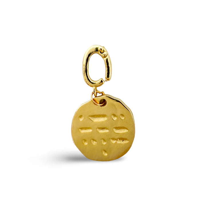 Morse Code Gold Charms