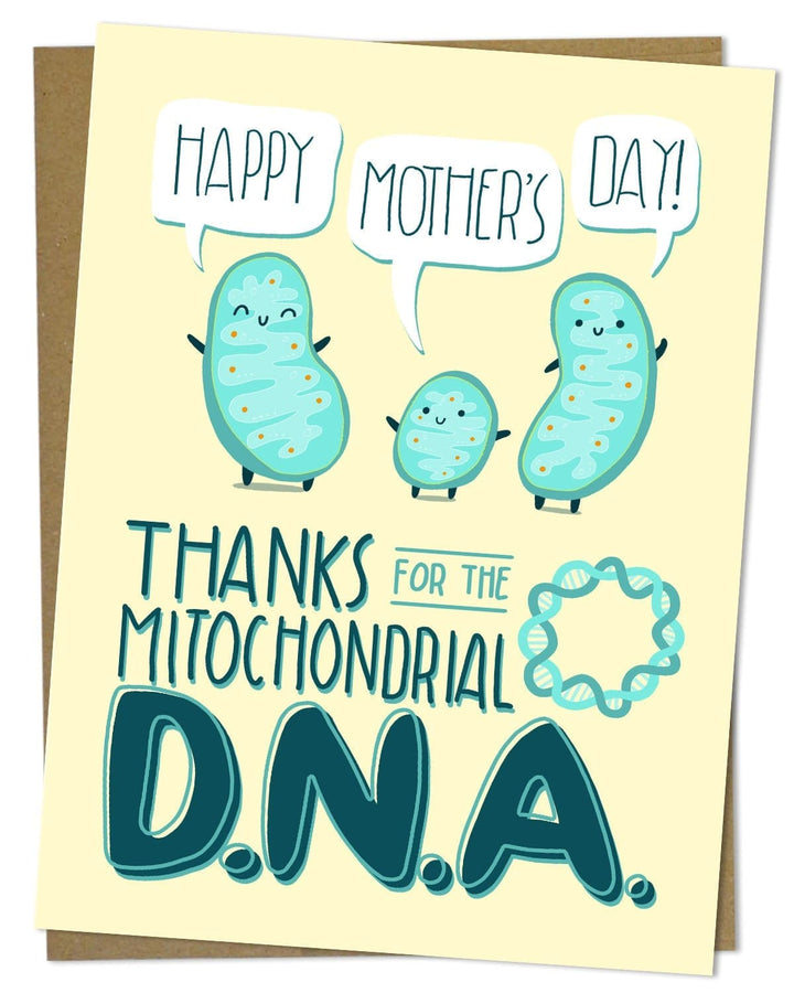 Mothers Day Mitochondrial DNA Greeting Card