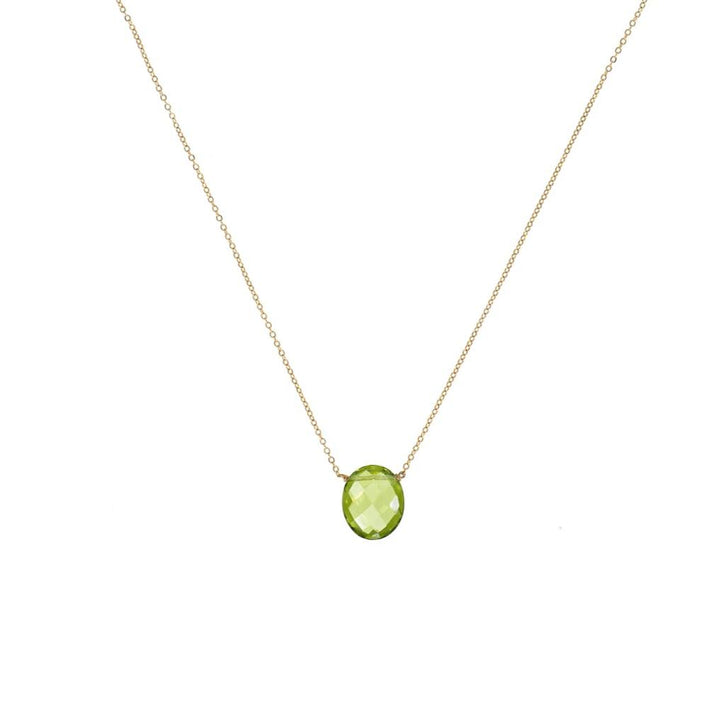 Oval Peridot Necklace